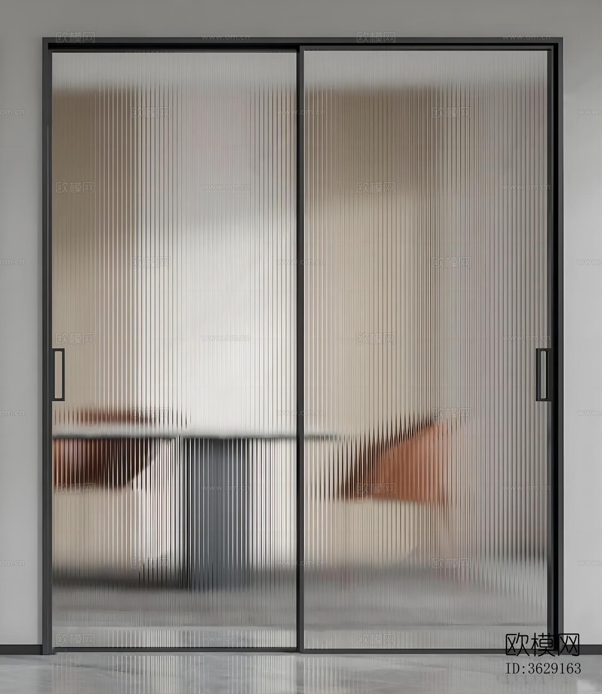 其他门_玻璃门_长虹玻璃门_推拉门贴图下载