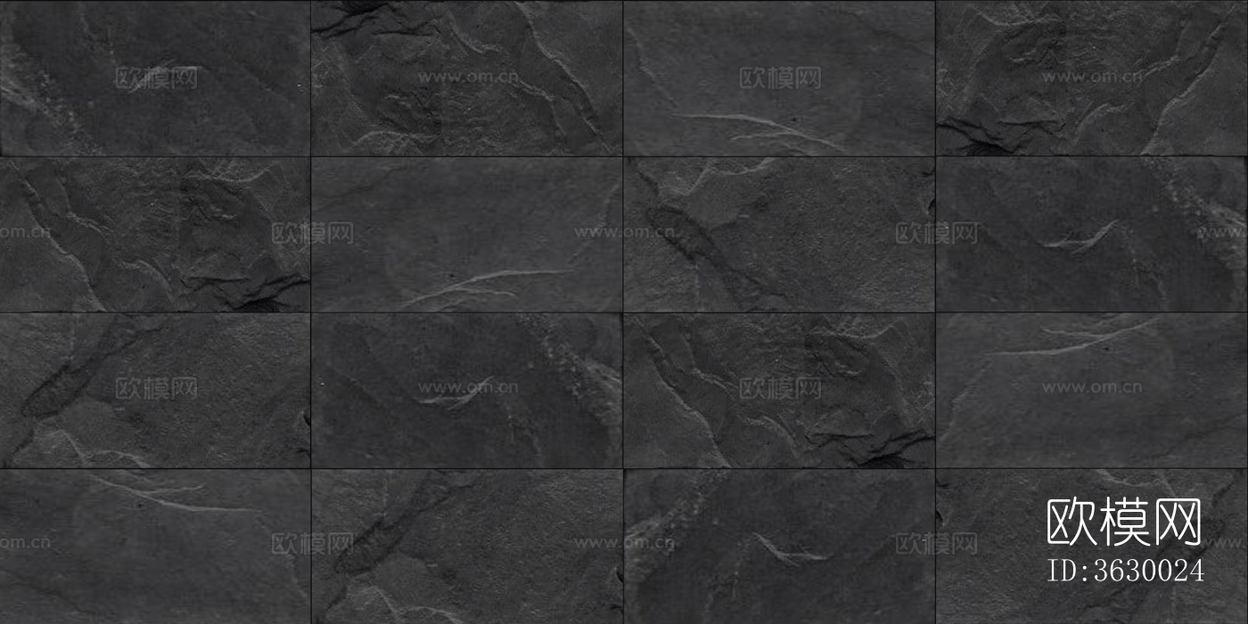 深色拼花文化石贴图下载