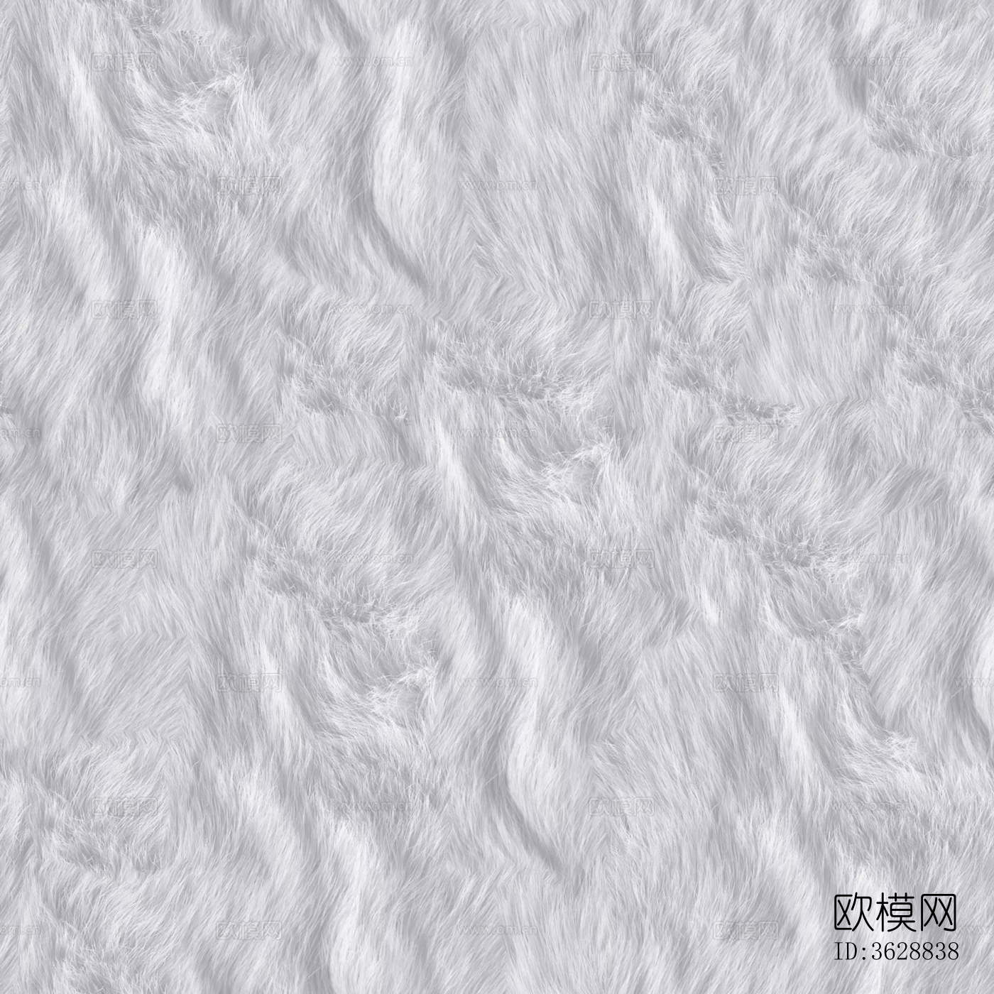 无缝白色动物皮毛贴图下载