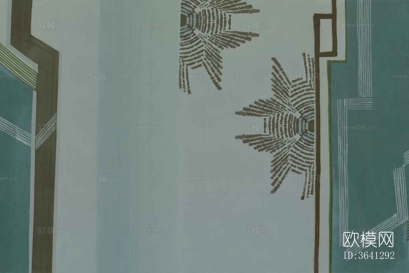 绿色几何壁纸下载