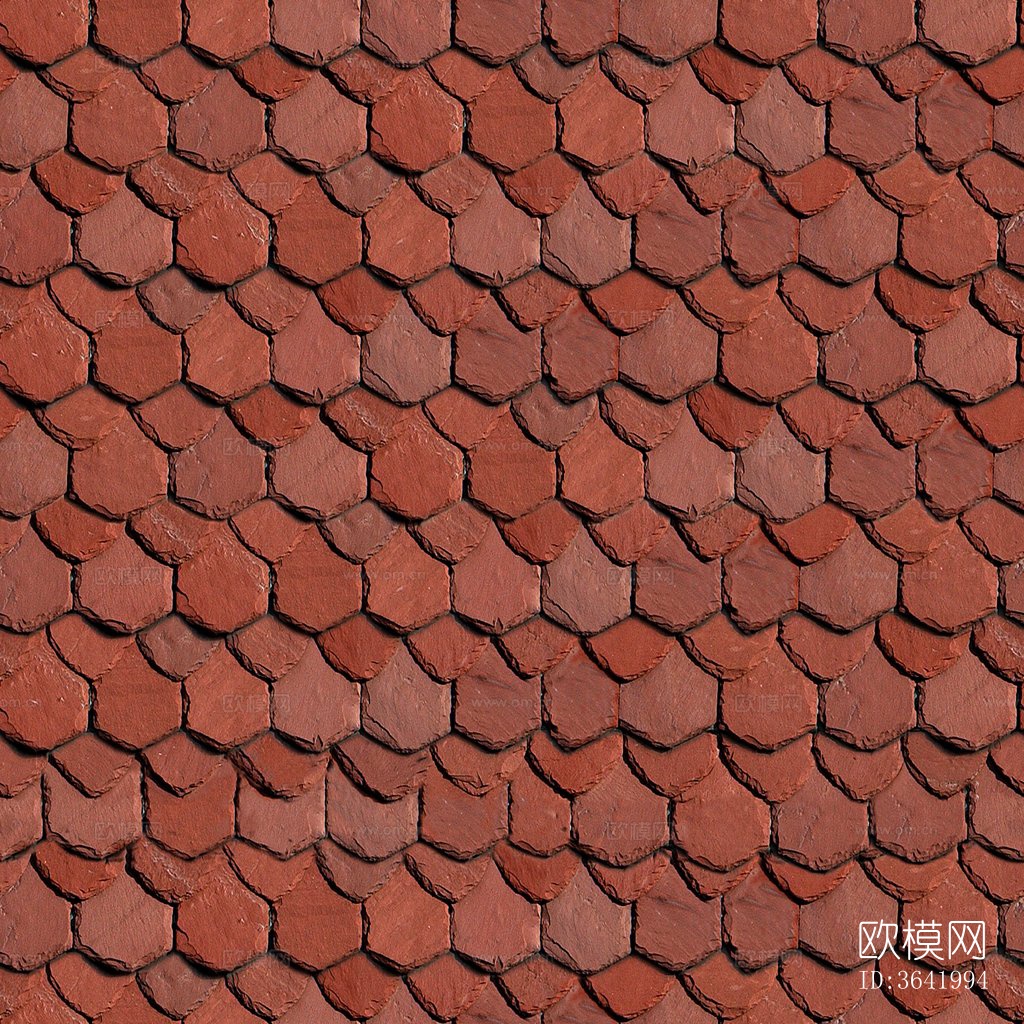 无缝别墅建筑屋顶中式仿古石板瓦片下载