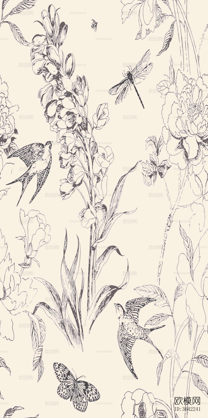 小清新花砖下载