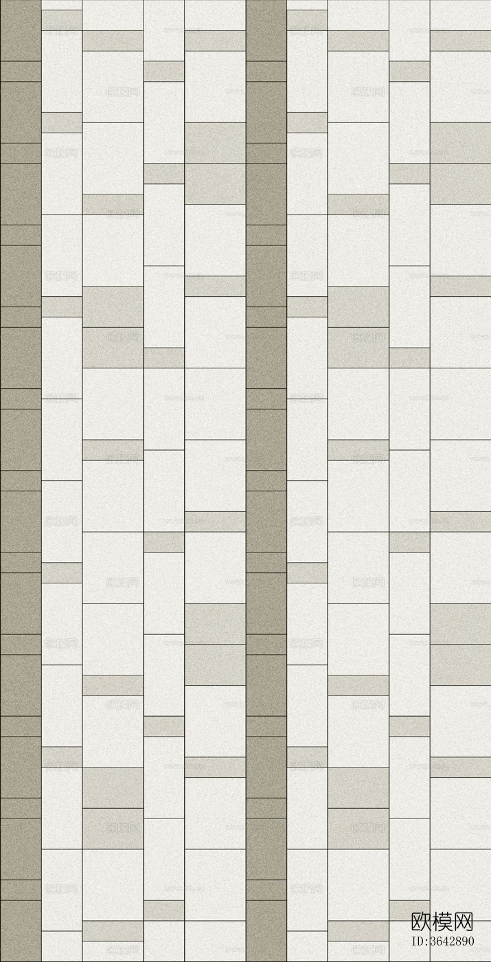 米灰色花岗岩跳色铺装 景观铺装 广场砖下载