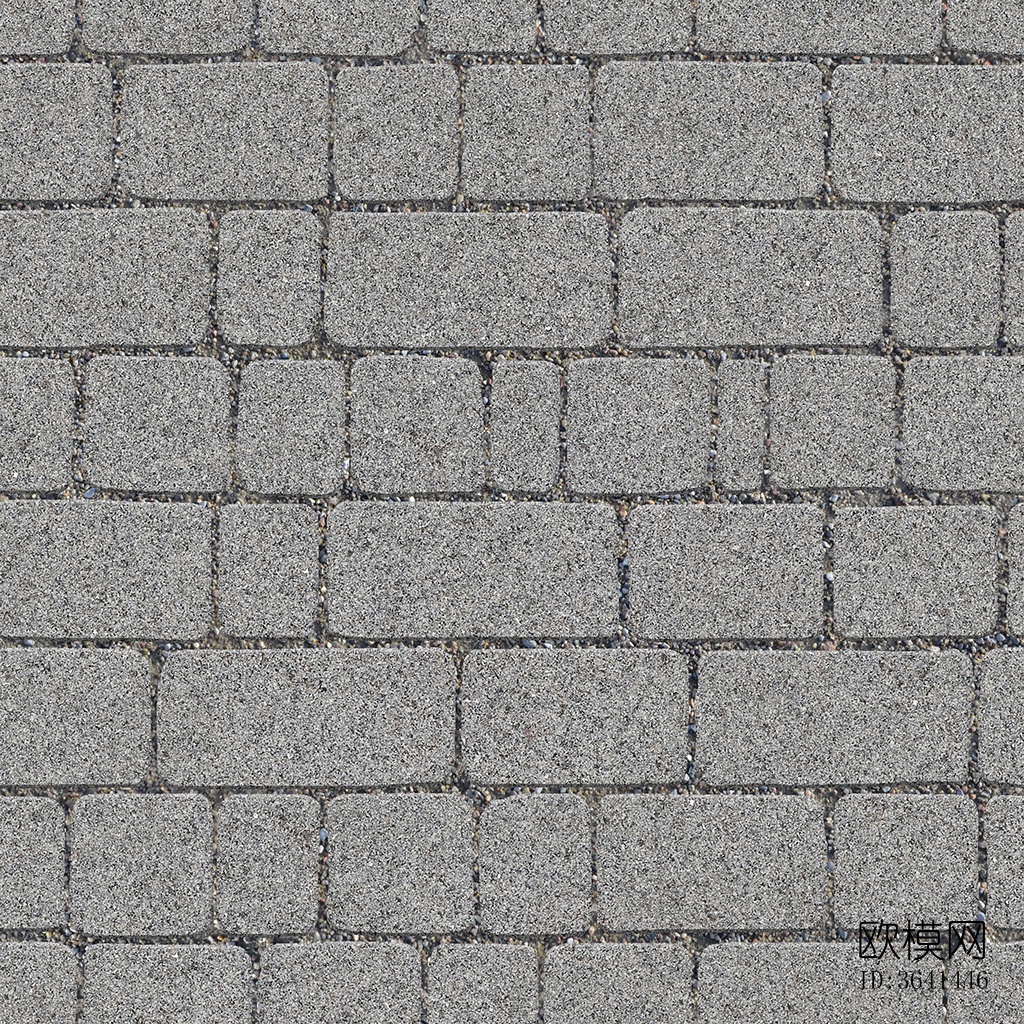 无缝灰色方形拼花地砖人行道路地面街道广场铺贴下载
