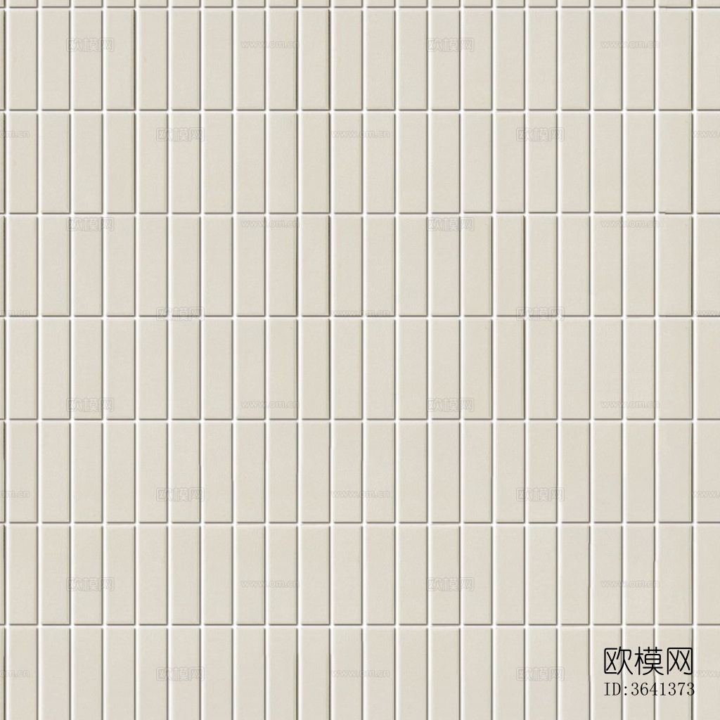 无缝白色长条砖贴图下载