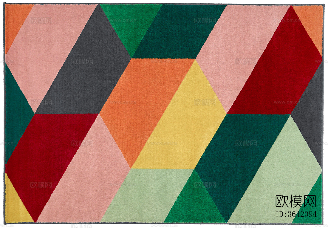 免扣现代简约图案地毯下载