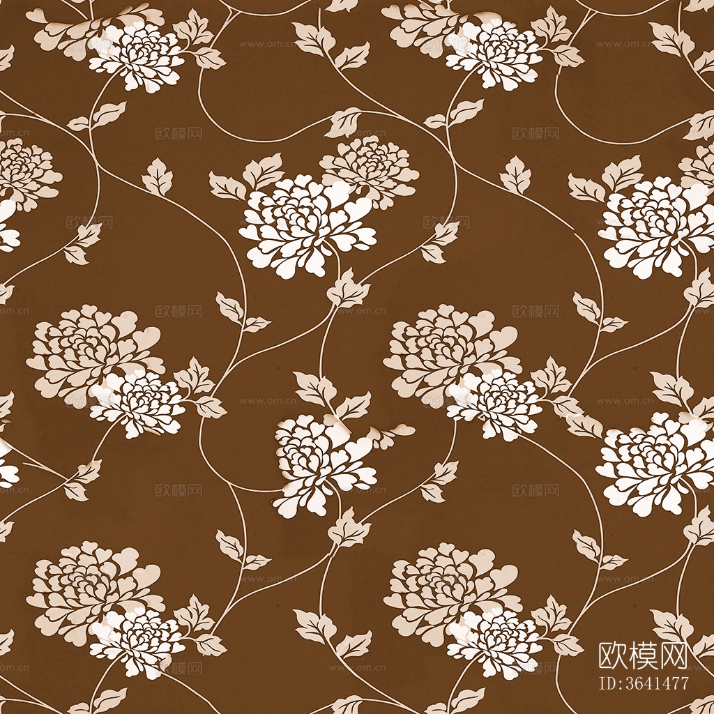 无缝黄色欧式田园风格碎花花纹图案壁纸壁布墙布下载