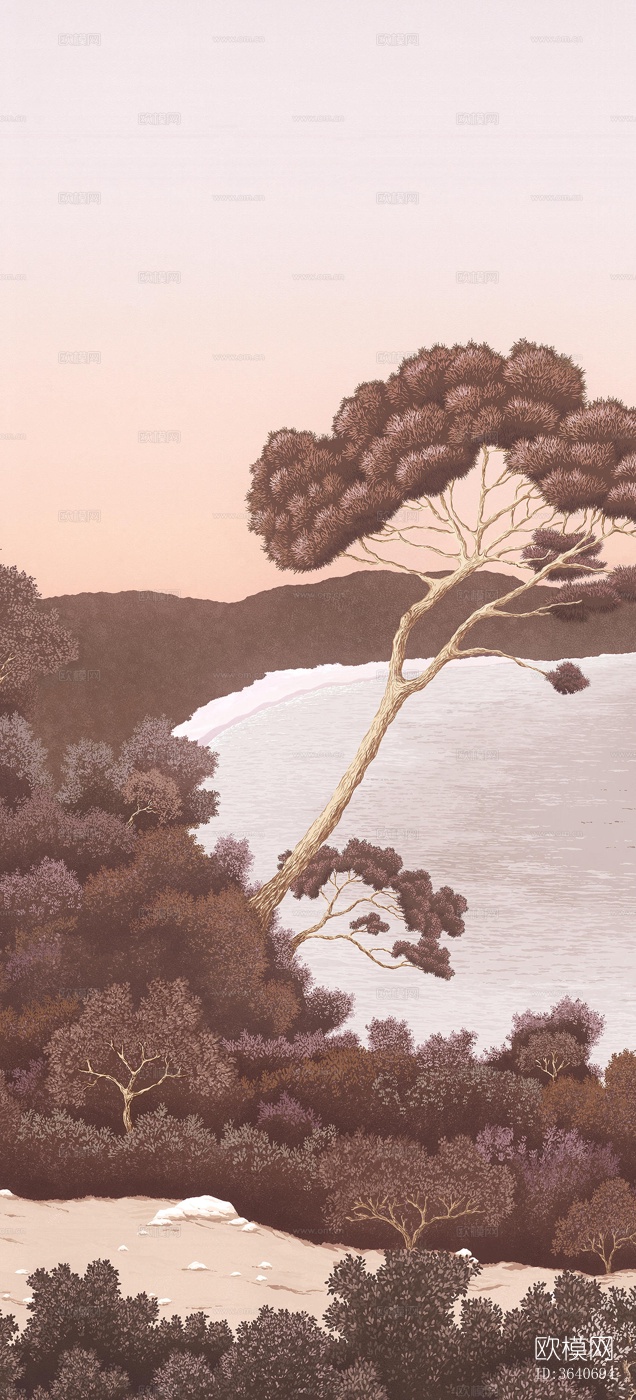 红褐色植物壁纸下载