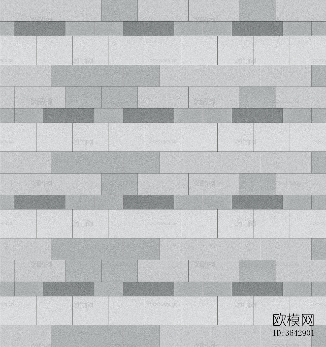 跳色错缝砖 商业街广场砖 景观铺装下载