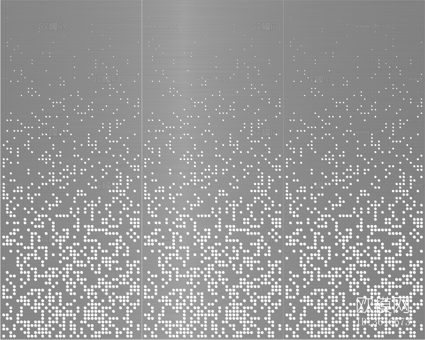 无缝银灰色渐变穿孔板金属贴图下载