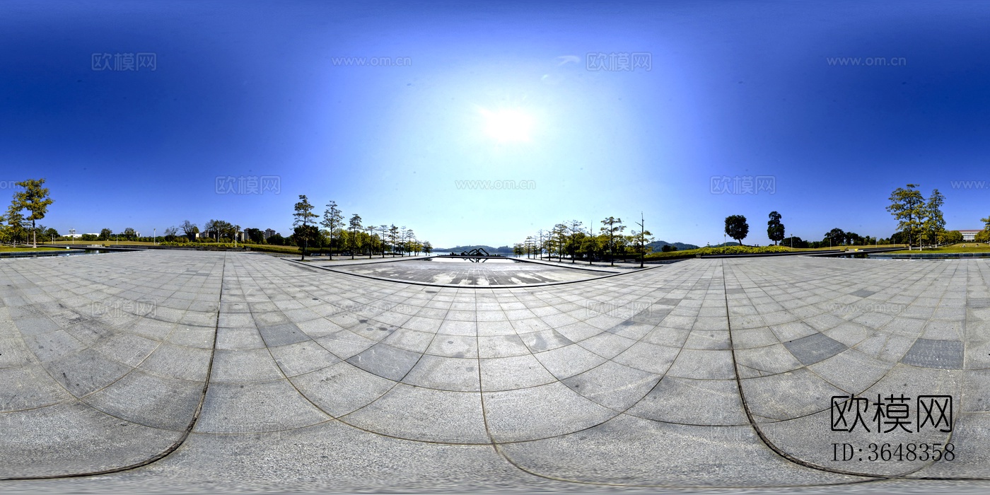城市广场全景天空贴图下载