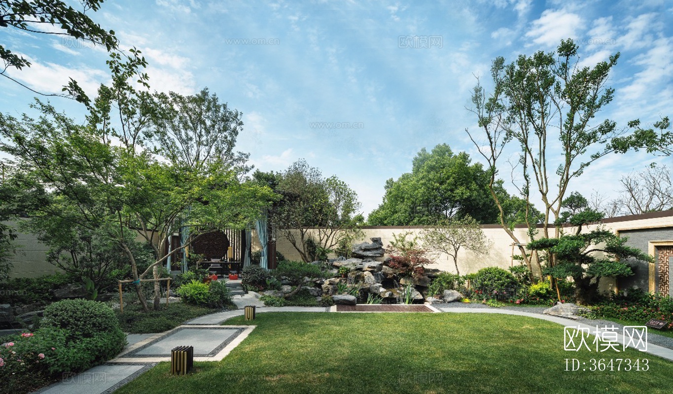 庭院外景贴图下载