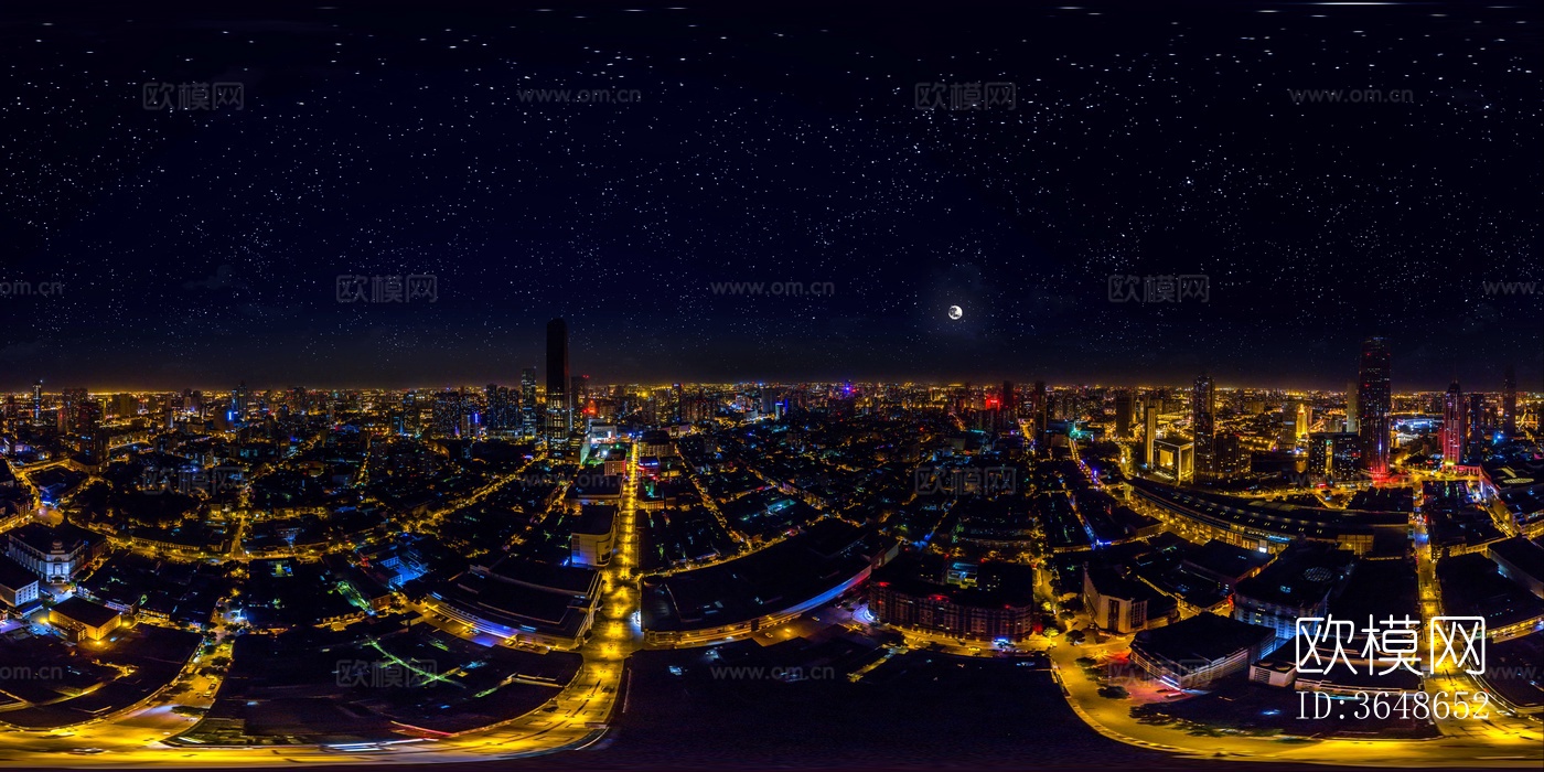 最美城市夜景HDR天津夜景贴图下载