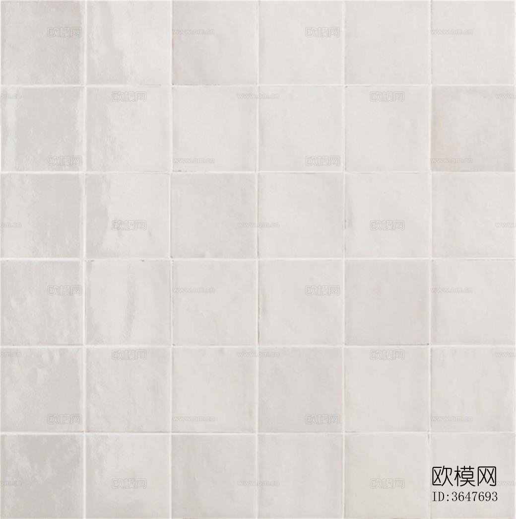 无缝暖白色方格砖贴图下载