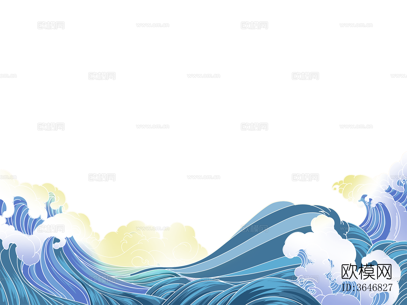 免抠海浪波浪水纹素材下载