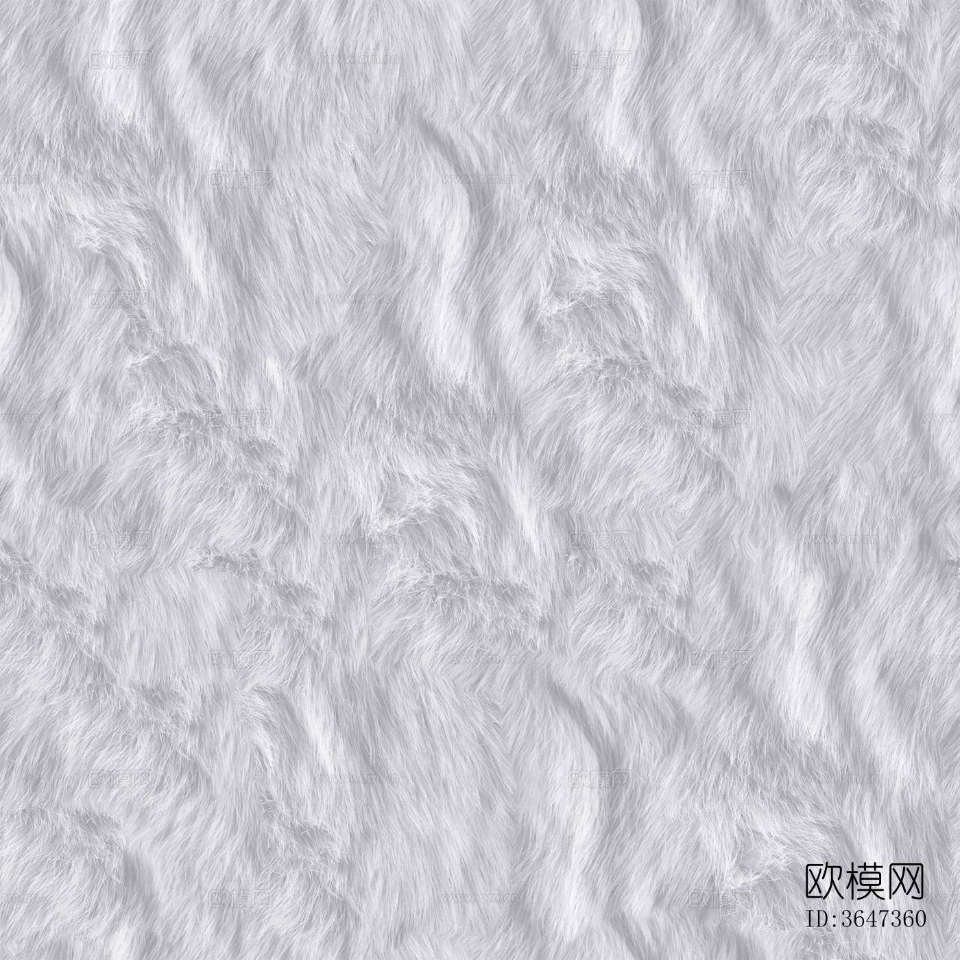 无缝白色动物皮毛贴图下载