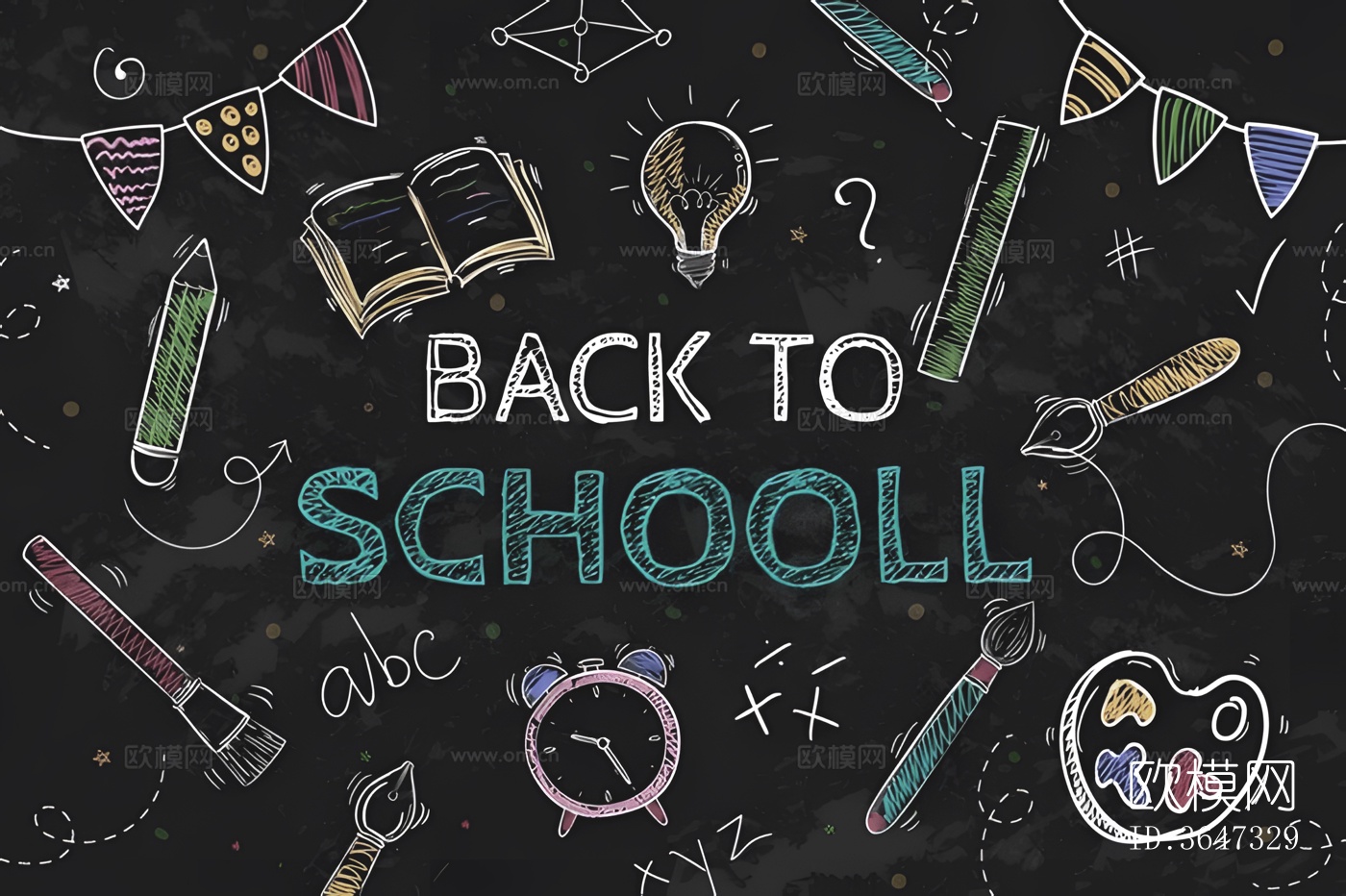 现代极简涂鸦墙_黑板涂鸦画下载