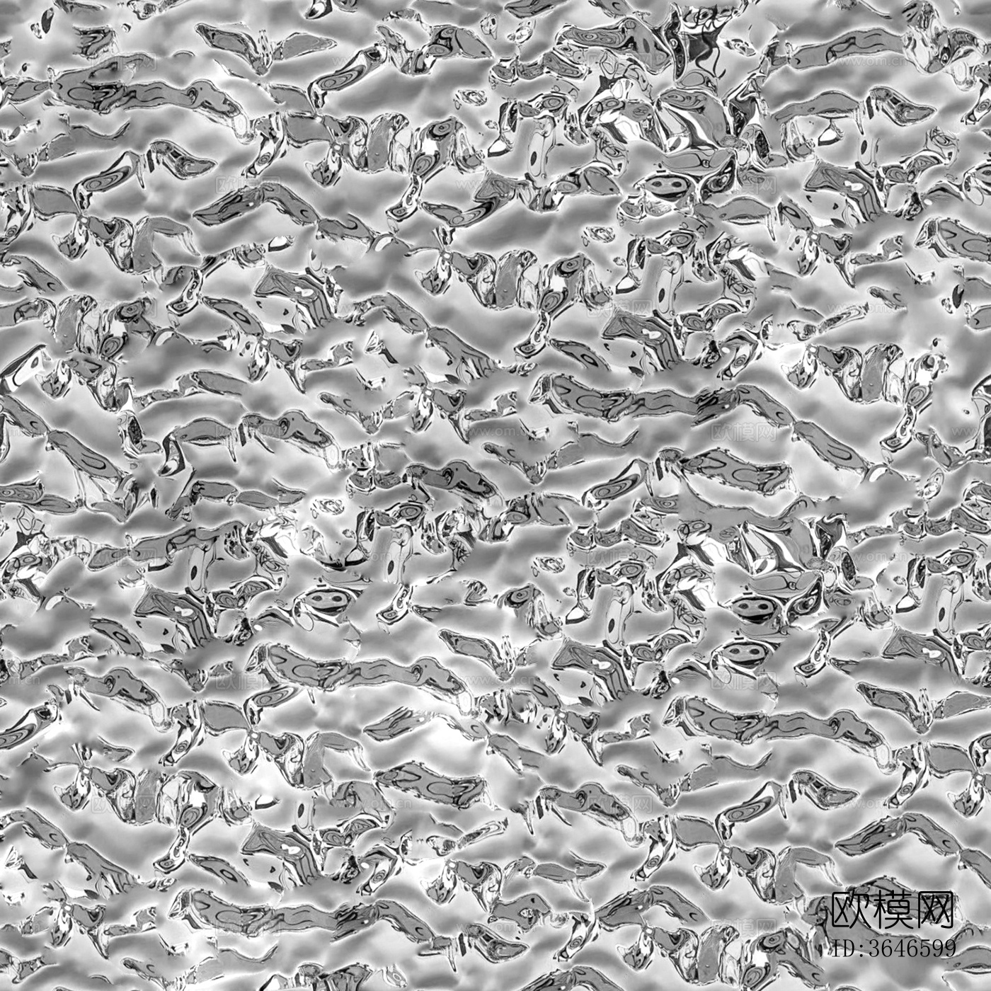 无缝水波纹不锈钢贴图下载