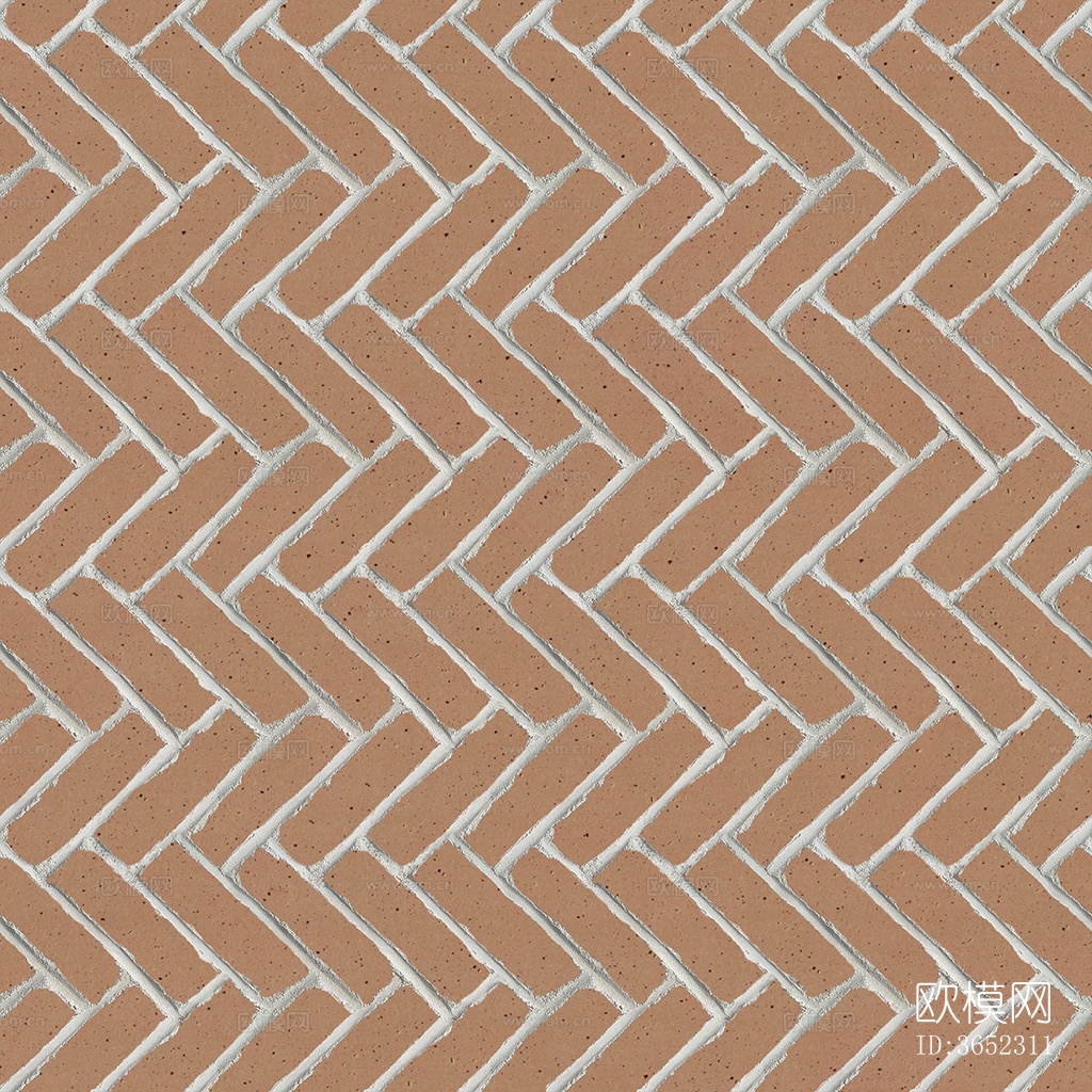 无缝人字纹拼花地砖人行道路地面广场铺贴下载