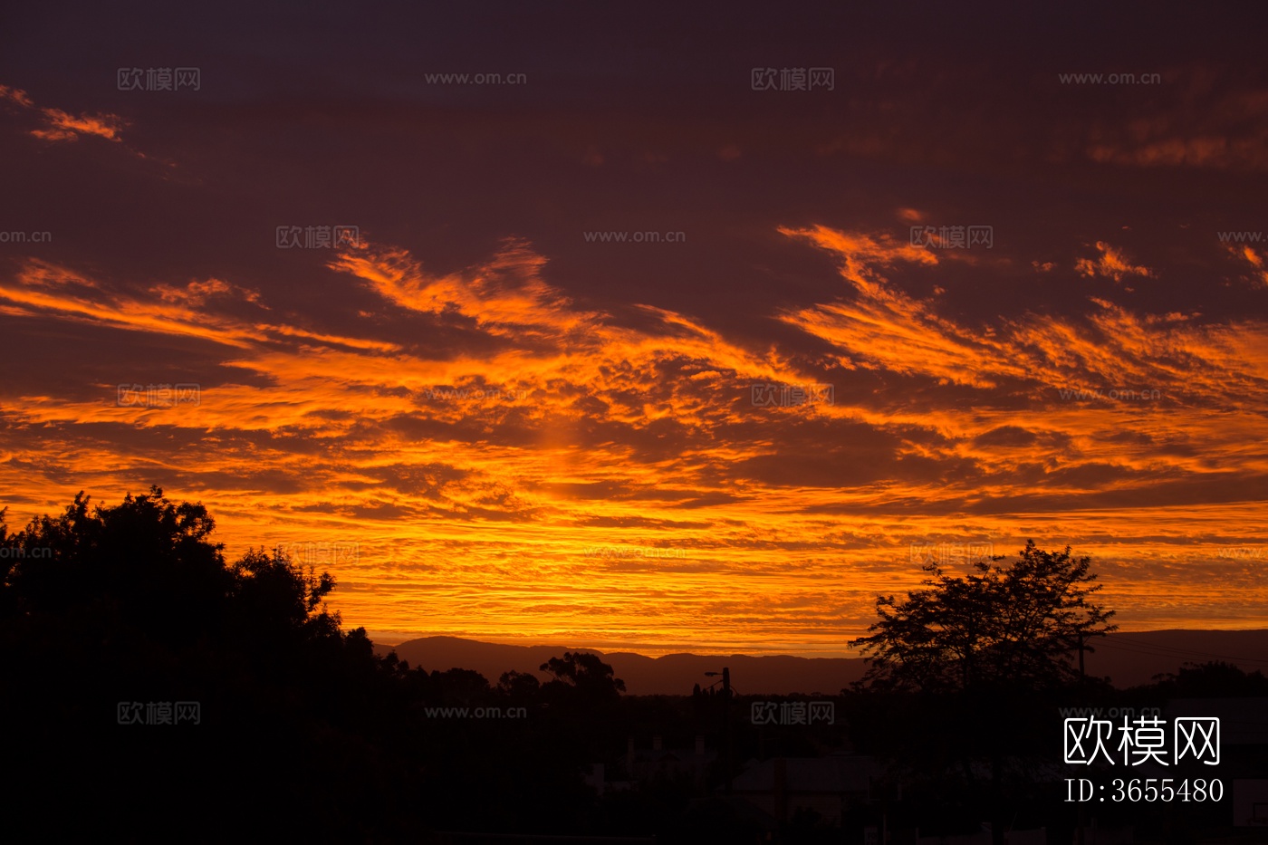 黄昏天空夕阳天空下载