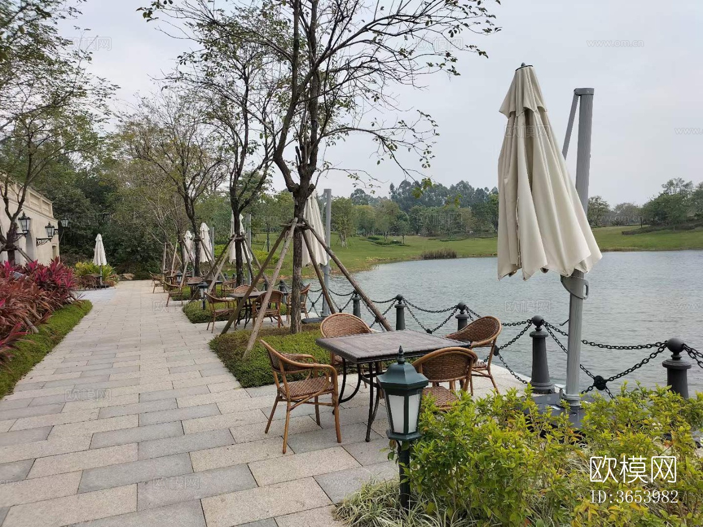 小区户外公园外景下载