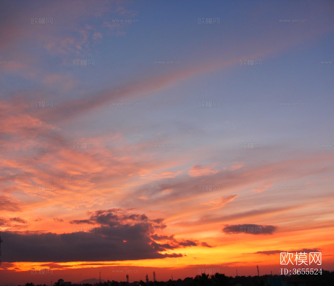 黄昏天空夕阳天空下载