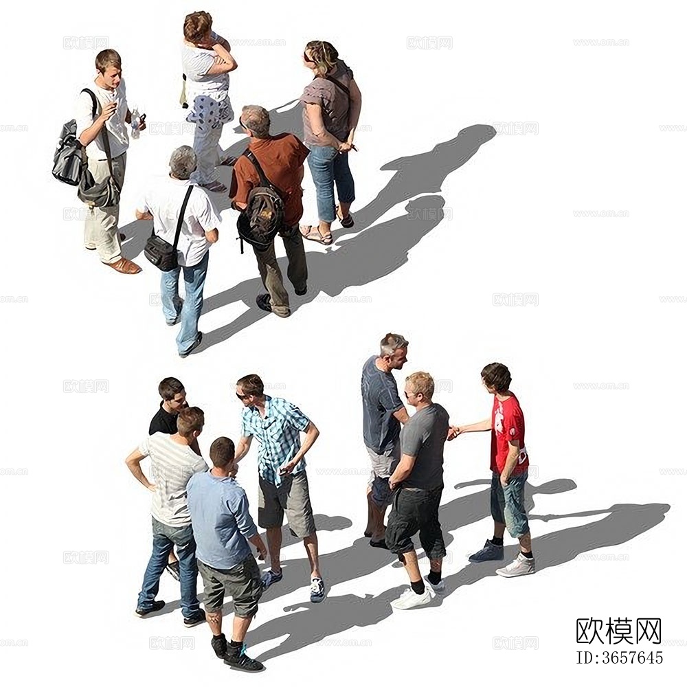 现代鸟瞰人物下载