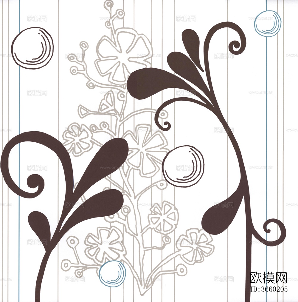 壁纸壁画布艺花纹