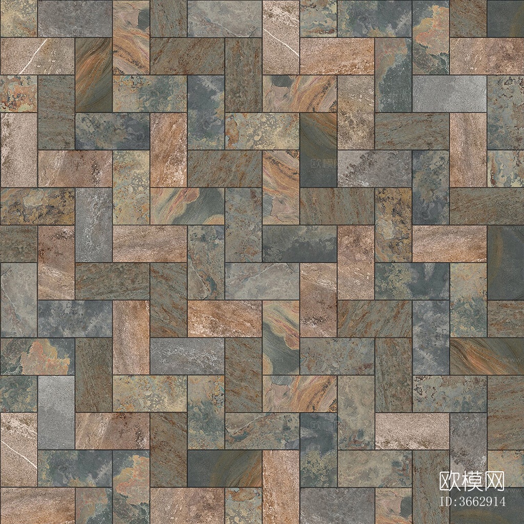 无缝灰色人字纹拼花地砖人行道路地面广场铺贴下载