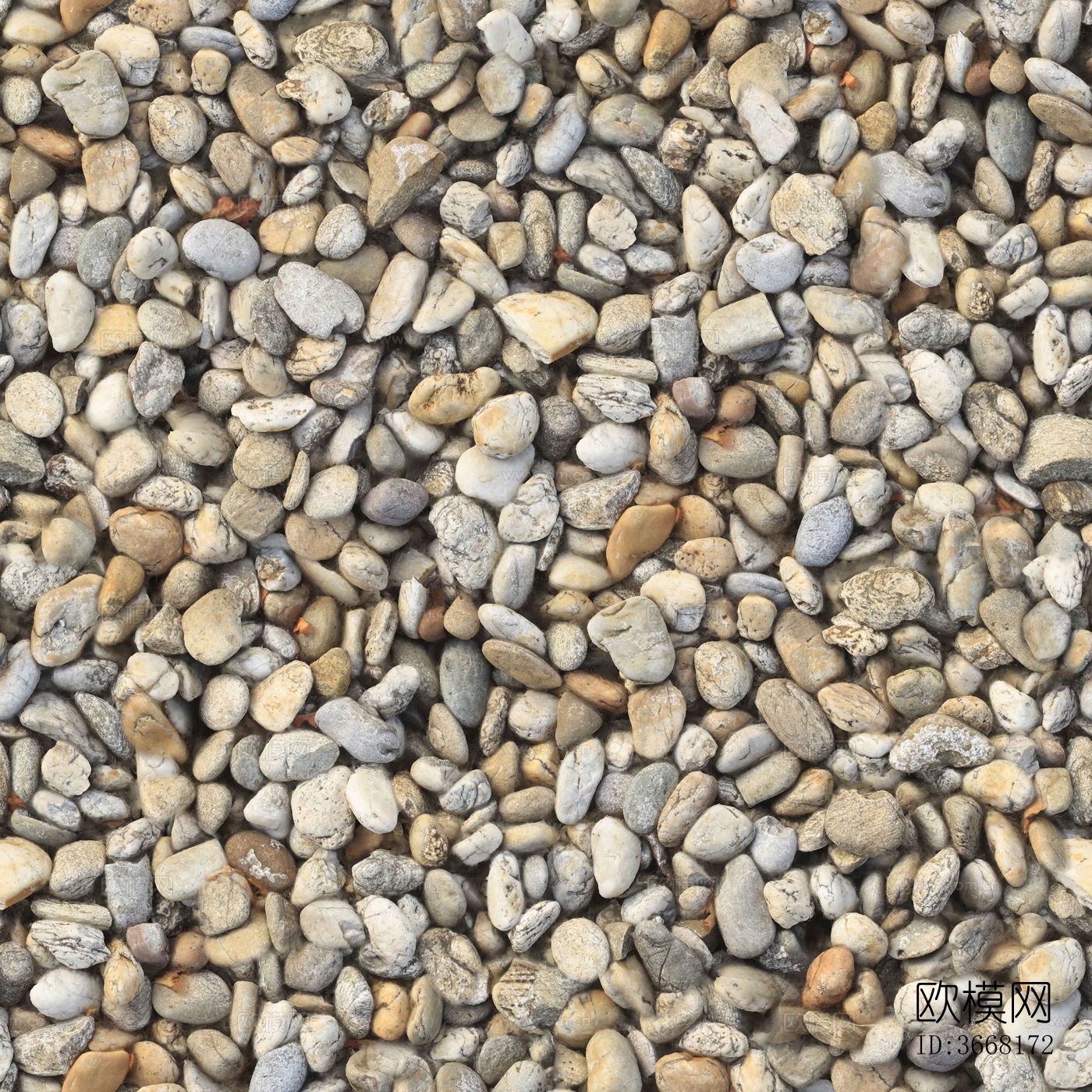 高清无缝鹅卵石石头碎石地面下载