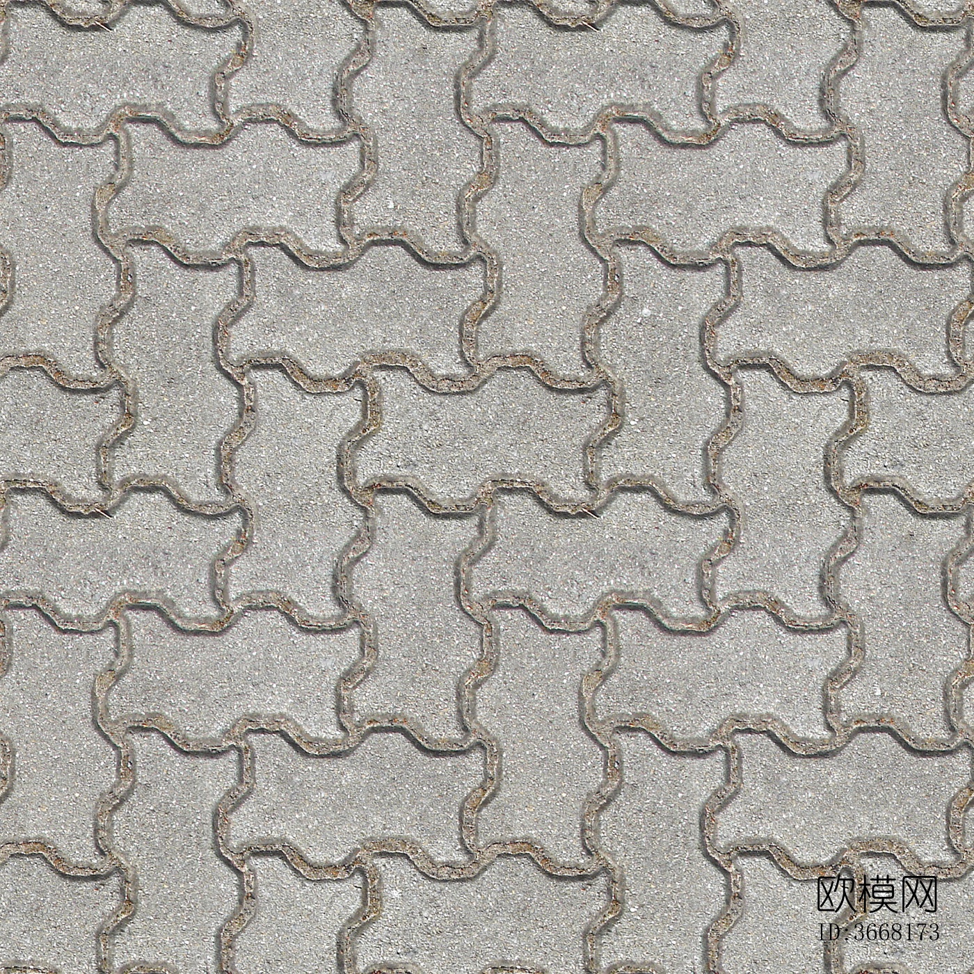 无缝高清几何规则人行道砖透水砖砖石水泥地面下载