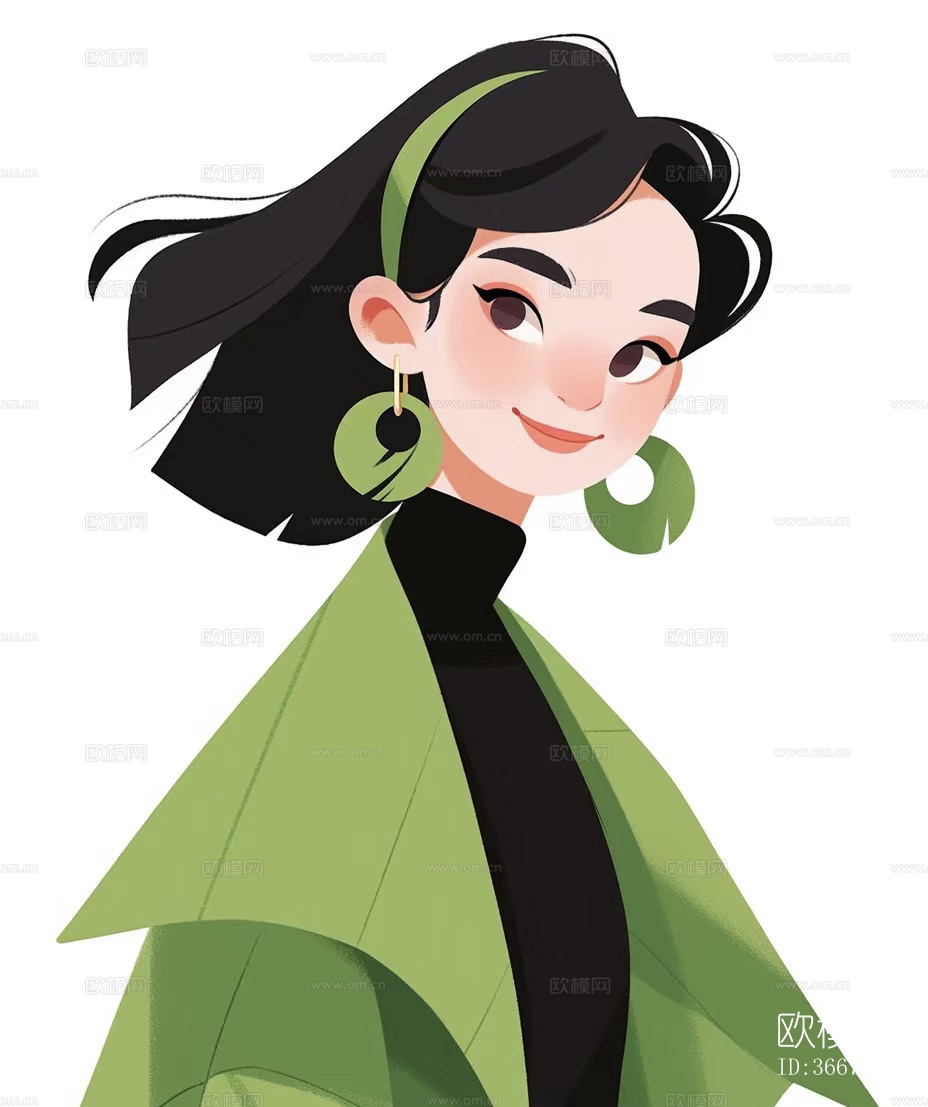 二次元卡通动漫人物装饰画贴图下载