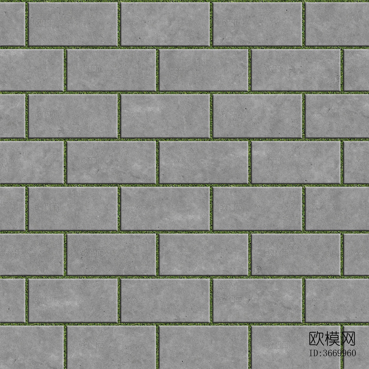无缝公园透水砖草坪砖植草砖停车位铺装铺路下载