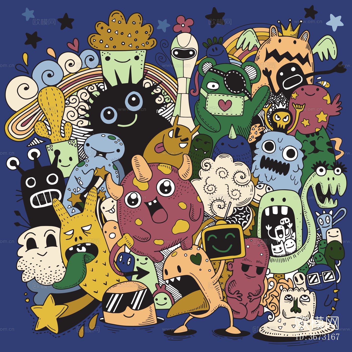 现代儿童房卡通动漫装饰画贴图下载