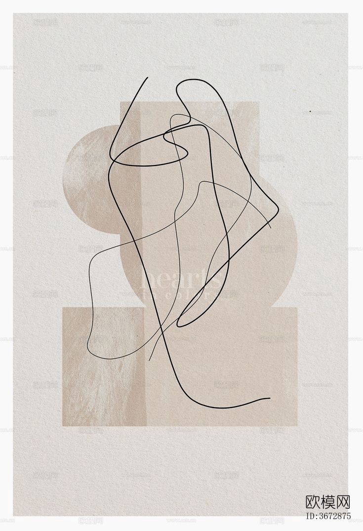 超清现代简约装饰画贴图下载