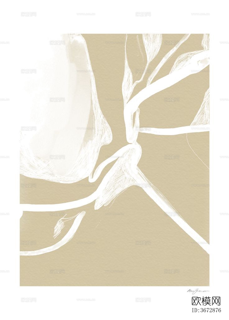 超清现代简约装饰画贴图下载