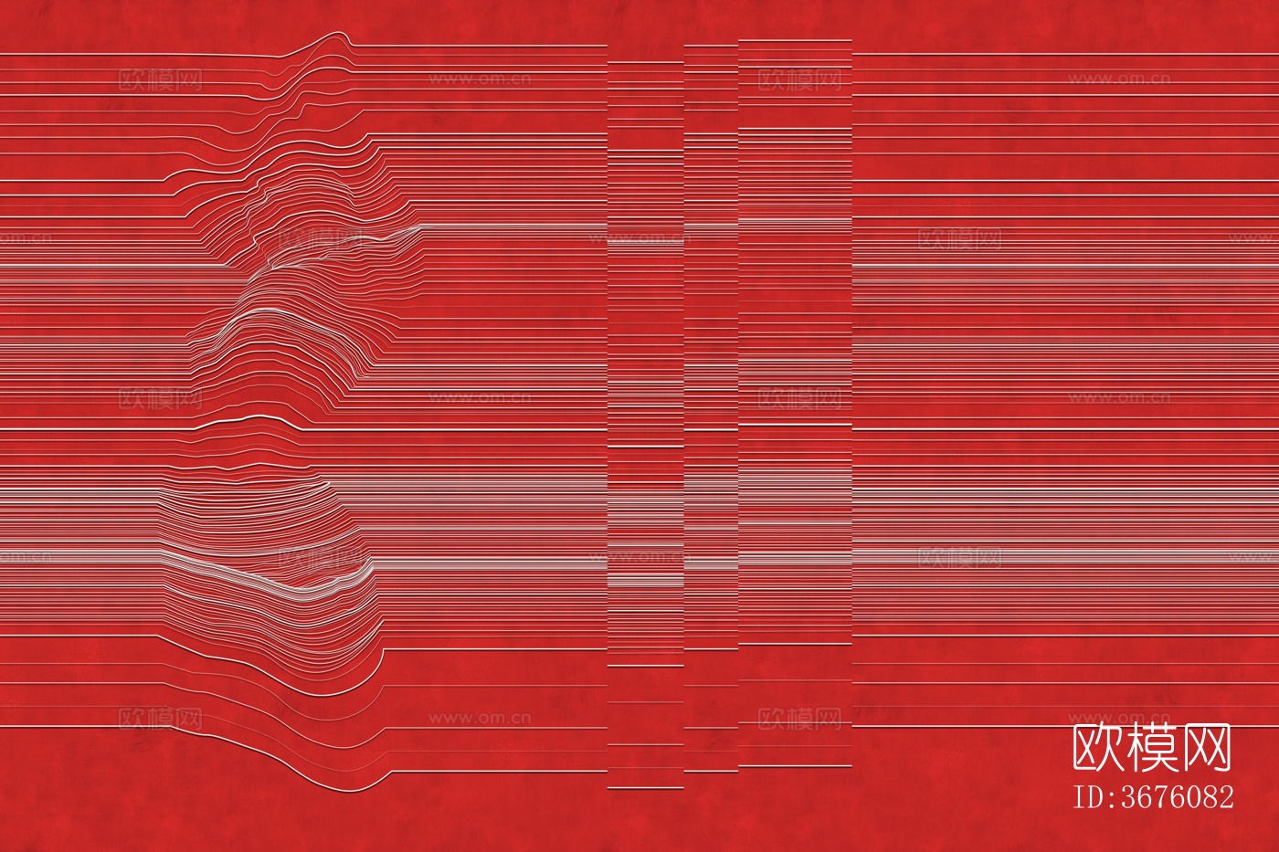 红色线条壁纸下载