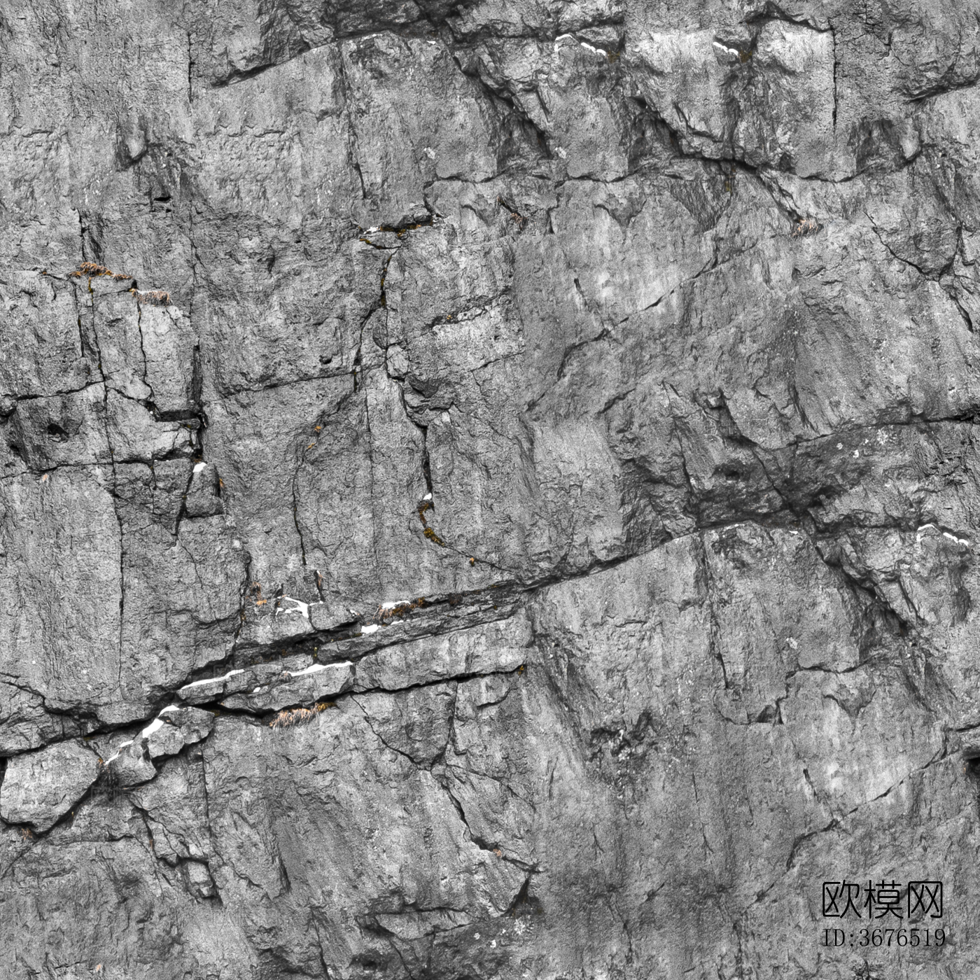 无缝岩石岩壁下载（渲染图1）