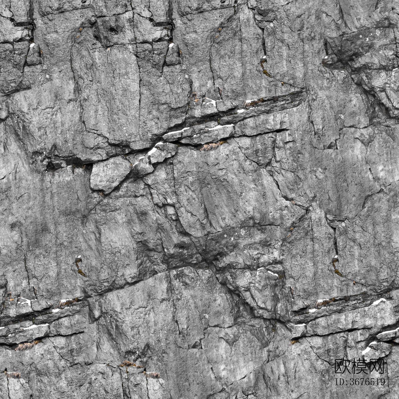 无缝岩石岩壁下载（渲染图2）