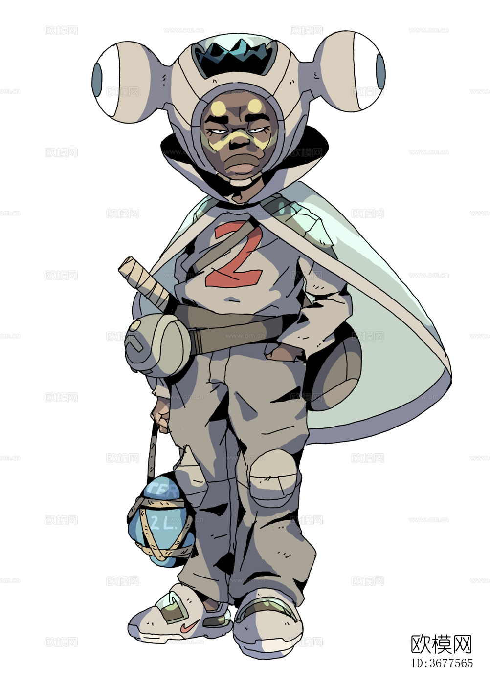 卡通动漫人物装饰画贴图下载