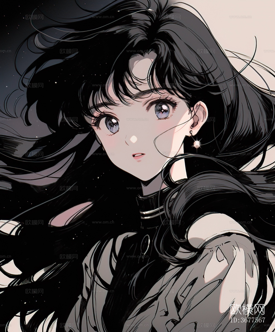 卡通动漫人物装饰画贴图下载