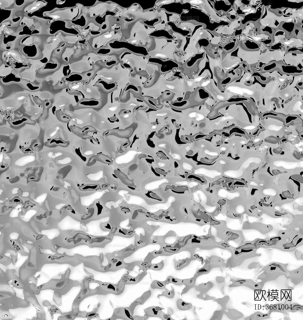 水波纹金属不锈钢波浪板中波纹贴图下载