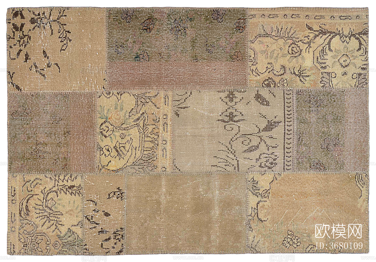 免扣欧式古典复古做旧中古地毯下载