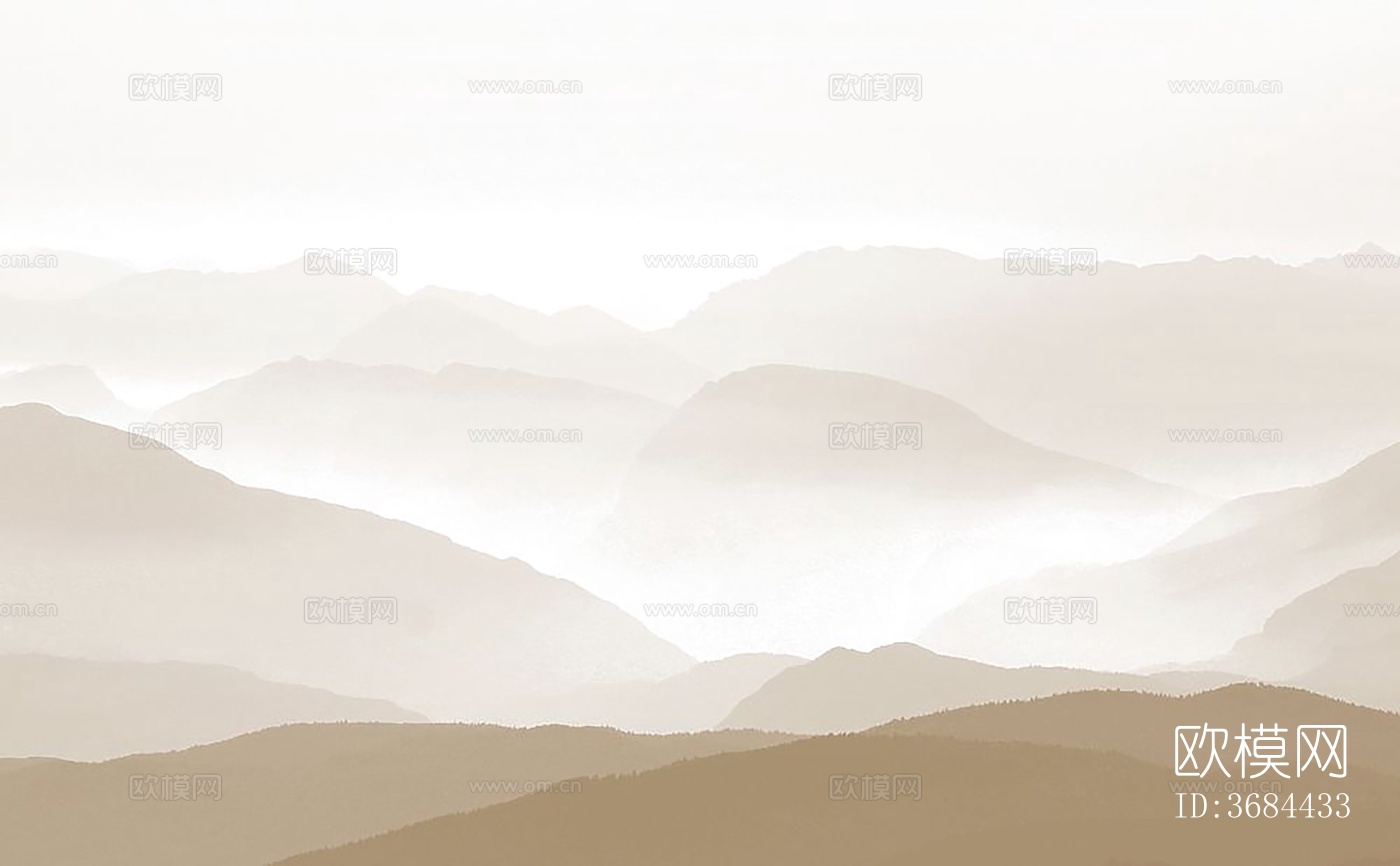 现代山形剪影壁纸下载