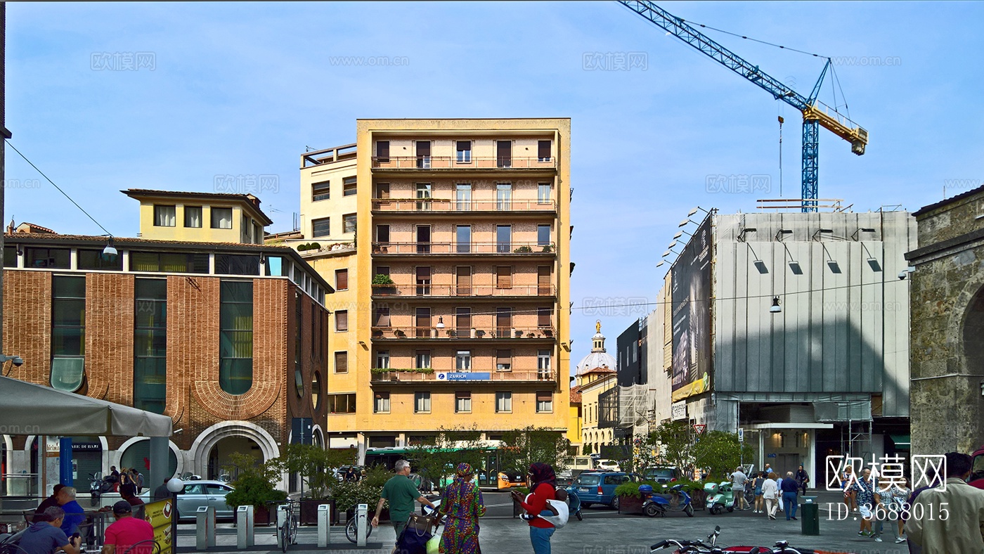 市区城市广场建筑乡村景观风景下载