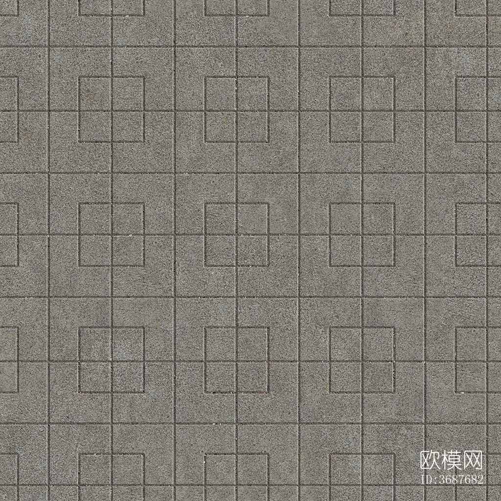 无缝拼花水泥地砖人行道路地面广场铺贴下载