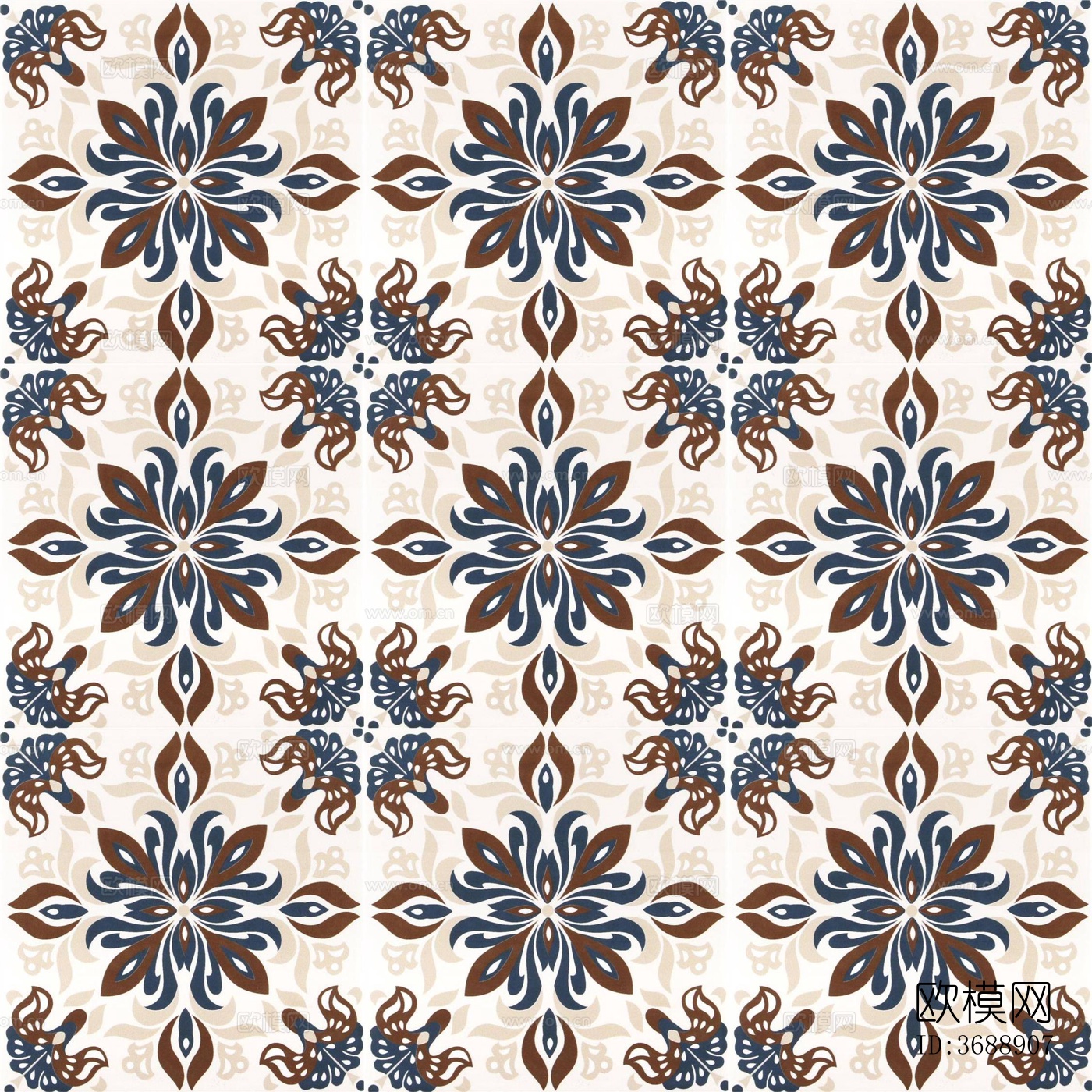 法式复古花纹砖花砖瓷砖拼花砖下载