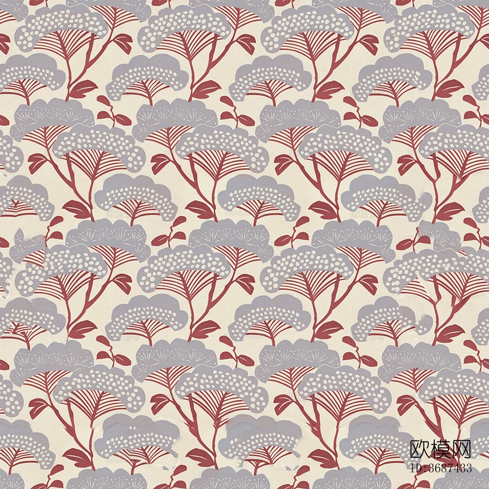 无缝现代花纹图案墙纸壁纸壁布下载