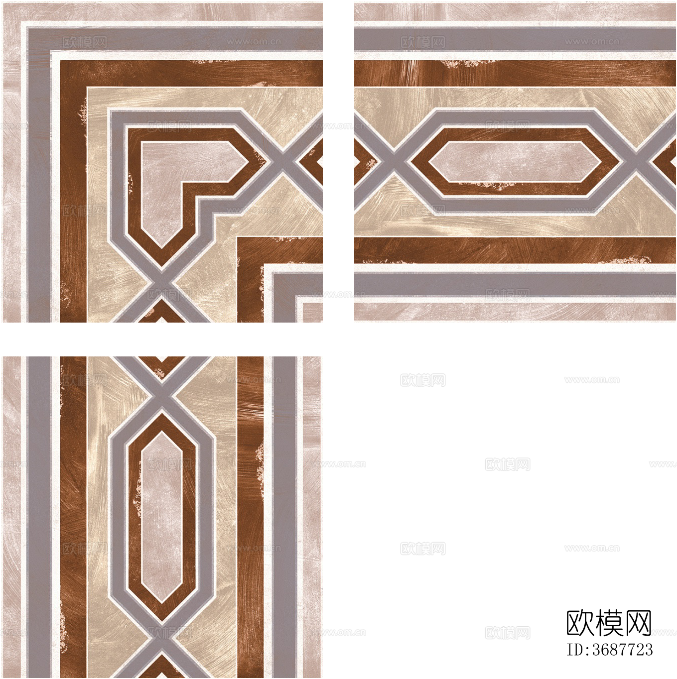 无缝欧式复古水泥混凝土石材几何拼花图案瓷砖花砖地砖墙砖下载