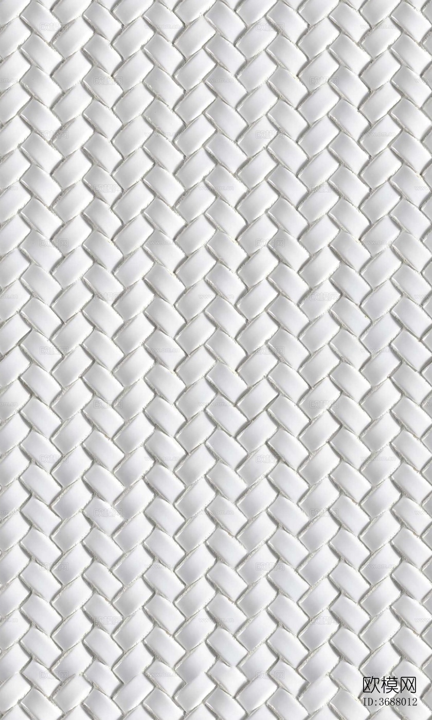 无缝白色编织皮无缝编织皮黑白凹凸贴图下载